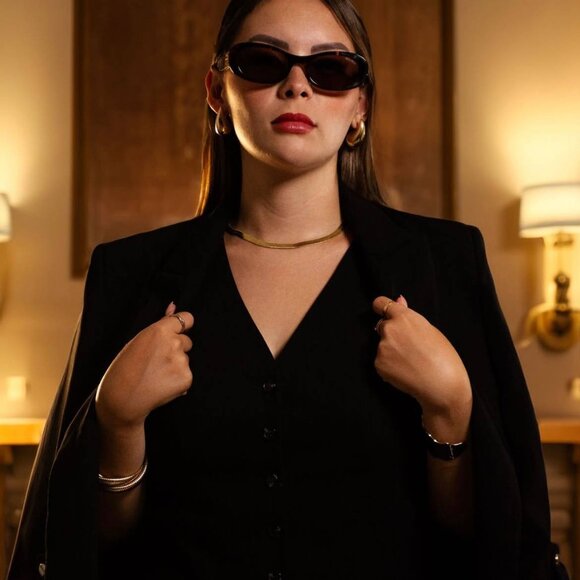 Miu Miu MU06ZS VAU06B Sunglasses Havana Oval Frame, Brown Lenses main image 11